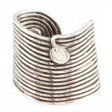 Gas Bijoux Bague Wave Spirale Argent