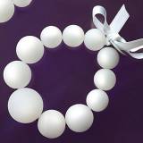 Zoe Bonbon Bracelet Boules Resine Blanc Zoe Bonbon Bracelet Boules Resine Blanc
