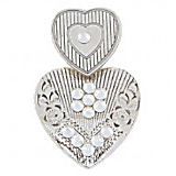 gas bijoux boucles oreilles strass mini love argent thumb
