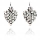 Gas Bijoux Boucles Oreilles Donguette Argent Strass Swarovski Gas Bijoux Boucles Oreilles Donguette Argent Strass Swarovski