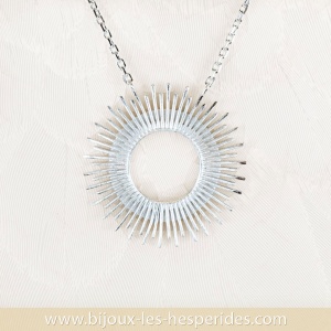 Collier Solara en Argent 925 avec pendentif Soleil
