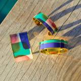 Bangle Up Collection Aqua Manchette Bracelet Jonc Bangle Up Collection Aqua Manchette Bracelet Jonc