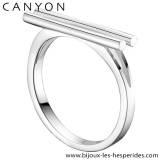 Canyon Bague Argent Massif 925 Design Avant Garde