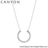 Bijoux Canyon Pendentif Anneau Chaine Ras de Cou Argent Massif