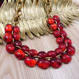Bijoux Denaive Andrea Collier Resine Rouge Ruby