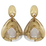Bijoux Denaive Delphine Boucles Oreilles Resine Or et Nacre