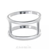 Bijoux Fantaisie Enomis Bague 2 Rangs Argent