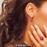 Bijoux Fantaisie Enomis Bague et Boucle D Oreille Argent 925