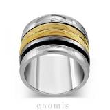 Enomis Bague de Meditation Maya Argent 925 et Cuivre