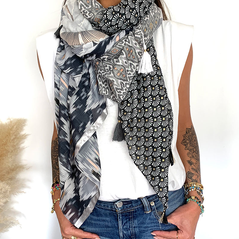 Foulard oversize multicolore Hypnochic - Collection été 2023