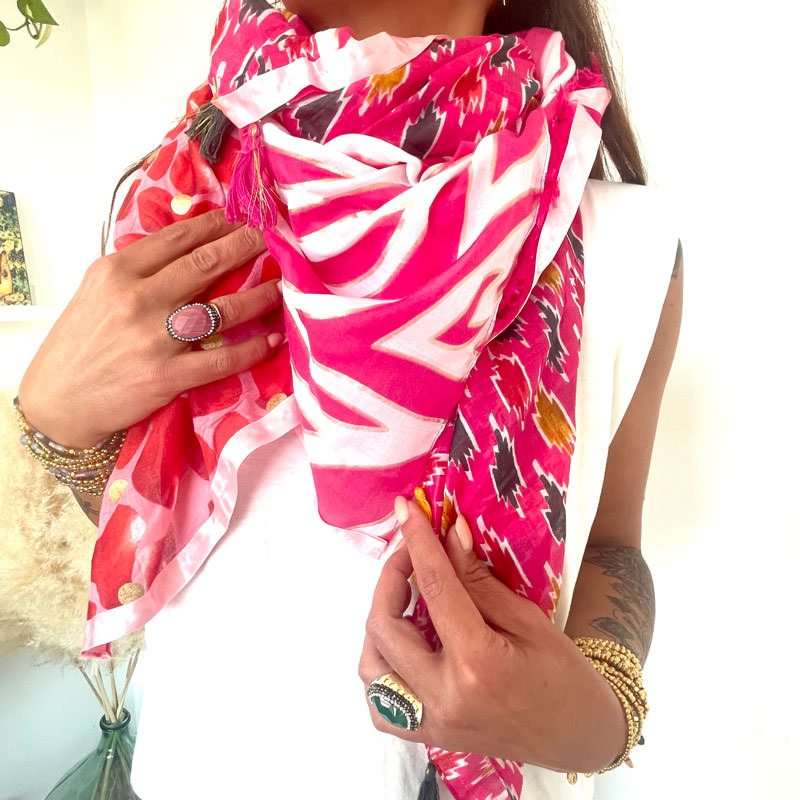 Foulard oversize multicolore Hypnochic - Collection été 2023
