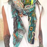 Foulards oversize multicolores Hypnochic Foulards oversize multicolores Hypnochic