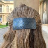 Francine Bramli Barrette Corali Resine Bleu et Or