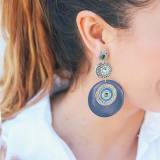 Franck Herval Hiver 2016 Collection Alysson Boucles Oreilles Poussoir 3 Disques