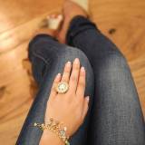 Franck Herval Hiver 2016 Collection Ondine Bague Cabochon Argent