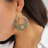 Franck Herval Collection Frida Boucles Oreilles Dormeuses Laiton Nacre Swarovski Email Franck Herval Collection Frida Boucles Oreilles Dormeuses Laiton Nacre Swarovski Email