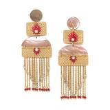Franck Herval Collection Selena Boucles Oreilles Gitanes Dorure Or Fin 18K Laiton Nacre Brune Swarovski Franck Herval Collection Selena Boucles Oreilles Gitanes Dorure Or Fin 18K Laiton Nacre Brune Swarovski