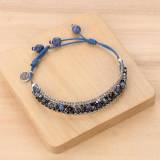 Franck Herval Collection Lisa Bracelet Chaine Plate Tissee