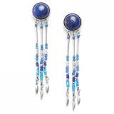 Franck Herval Collection Alexane Boucles Oreilles Poussoir 3 Rangs