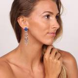 Franck Herval Collection Alexane Boucles Oreilles Poussoir 3 Rangs