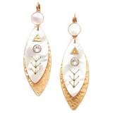 Franck Herval Collection Anna Dormeuses Top Nacre