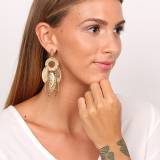 Franck Herval Collection Joyce Boucles Oreilles Anneau Multipampilles
