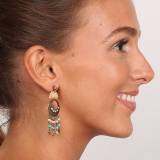 Franck Herval Collection Phoebe Longues Boucles Oreilles 7 Rangs