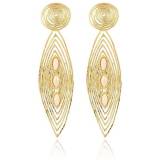 Gas Bijoux 2017 Boucles Oreilles Longwave Cabochon Argent