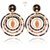 Gas Bijoux Boucles Oreilles Alexia Acetate Or Gas Bijoux Boucles Oreilles Alexia Acetate Or