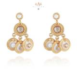 Gas Bijoux Boucles Oreilles Arlequin Or Gas Bijoux Boucles Oreilles Arlequin Or