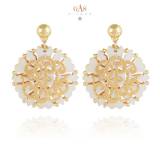 Gas Bijoux Boucles Oreilles Blason Or Gas Bijoux Boucles Oreilles Blason Or