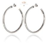 Gas Bijoux Creoles Maori Argent Gas Bijoux Creoles Maori Argent