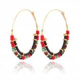 Gas Bijoux Boucles Oreilles Creoles Comedia Or