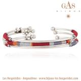 Gas Bijoux 3 Bracelets Joncs Zanzibar Argent Gas Bijoux 3 Bracelets Joncs Zanzibar Argent