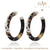 Gas Bijoux Boucles Oreilles Creoles Cobra Acetate Or Ecaille Gas Bijoux Boucles Oreilles Creoles Cobra Acetate Or Ecaille