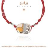 Gas Bijoux Bracelet Scaramouche Email Argent Bordeaux Gas Bijoux Bracelet Scaramouche Email Argent Bordeaux