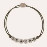 Bracelet Lien Coulissant Papa Argent Kaki Gas Bijoux Homme Bracelet Lien Coulissant Papa Argent Kaki Gas Bijoux Homme