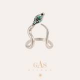 Gas Bijoux Bague Naja Argent