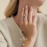 Gas Bijoux Bague Naja Argent
