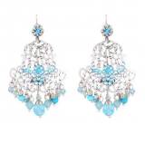 Gas Bijoux Boucles Oreilles Charlie petit modele Argent Blanc Turquoise Gas Bijoux Boucles Oreilles Charlie petit modele Argent Blanc Turquoise