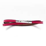 Hector et Virgile Bracelet Double Colibri Fuchsia