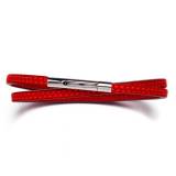 Hector et Virgile Bracelet Double Colibri Vermillon
