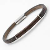 Hector et Virgile Bracelet Triton Corde Chocolat