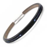 Hector et Virgile Bracelet Triton Solo Noir Bleu
