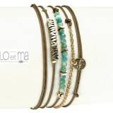 Bijoux Loetma Bracelet Multiliens Emma Lagon Amazonite