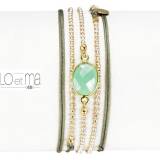 Bijoux Loetma Bracelet Multiliens Kerala Calcedoine