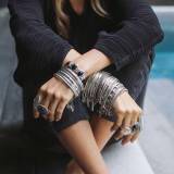 Shabada Bracelets Joncs A Pampilles Collection Nina
