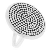 Shabada Bague Kaya Metal Argente Style Rock