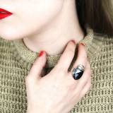 Taratata Automne Hiver 2016 Bague Audrey Argent Bleu Taratata Automne Hiver 2016 Bague Audrey Argent Bleu