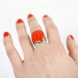 Taratata Automne Hiver 2016 Bague Australia Argent Rouge Taratata Automne Hiver 2016 Bague Australia Argent Rouge